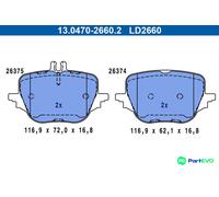 ATE DISC BRAKE BRAKE PAD SET 13047026602 FOR MERCEDES-BENZ