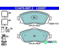 Brake pads 13.0470-2857.2 ATE for OPEL MERIVA A MPV CORSA C COMBO Box Body/MPV