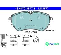 ATE 13.0470-3877.2 Brake pad set