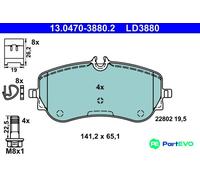 ATE Brake Pad Set 13.0470-3880.2 for VW Amarok, Crafter, Grand/California Camper