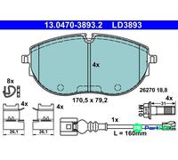 ATE DISC BRAKE BRAKE PAD SET 13047038932