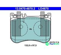 ATE DISC BRAKE BRAKE PAD SET 13047048702 FOR MERCEDES-BENZ