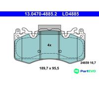 ATE 13.0470-4885.2 Brake pad set