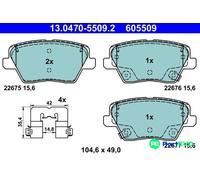ATE DISC BRAKE BRAKE PAD SET 13047055092 FOR HYUNDAI KIA