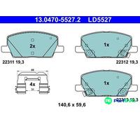 ATE DISC BRAKE BRAKE PAD SET 13047055272 FOR OPEL VAUXHALL
