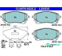 ATE DISC BRAKE BRAKE PAD SET 13047055352