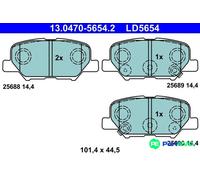 ATE DISC BRAKE BRAKE PAD SET 13047056542
