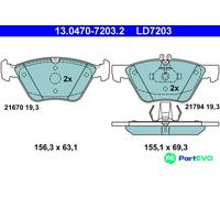 Brake pads 13.0470-7203.2 ATE for MERCEDES-BENZ E-CLASS S-CLASS E-CLASS T-Model