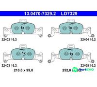 ATE 13.0470-7329.2 Brake pad set