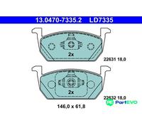 ATE 13.0470-7335.2 Brake pad set