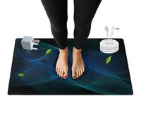 ATE Health Grounding Mat, Earth Grounding Mat Earthing with UK Adapter & 15ft Grounding Cord, Grounding Well Mat for Feet, Pain Relief, Relaxation & Stress Relief, Indoor Grounding pad (24.1x16in)