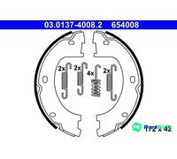 ATE PARKING BRAKE BRAKE SHOE SET 03013740082