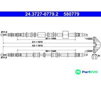 ATE 24.3727-0779.2 Hand brake cable