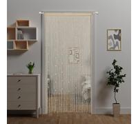 Ateasierlife Door String Curtain Doorway Beads Curtains,Hanging Room Divider Beaded Decor Fringe Panel Closet Window Wall Backdrop Doors Sheer Boho Doors(90×280cm/35×110")
