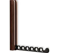 AtEaze Solid Walnut & Aluminium Folding Clothes Rail