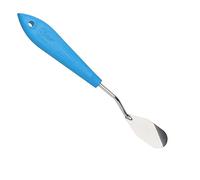 Ateco 1359 Offset Spatula, 2.1" Paddle Shape Trowel, Non-Slip Plastic Handle