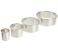 Ateco 4 Piece Stainless Steel 1440 Plain Edge Round Cutters Set in Graduated Sizes
