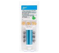 Ateco #701-7-Pc Cake Decorating Set with Syringe Type Icing Dispenser and 6 Decorating Tubes
