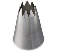 Ateco 828 Open Star Pastry tip Extra Large Icing Piping Nozzle, Stainless Steel