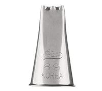Ateco Decorating Tip 89 - Round Opening, Silver, Stainless Steel Piping Tip