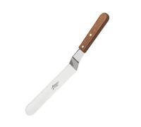 Ateco Offset Spatula with 9.75-Inch Stainless Steel Blade, Wood Handle, Silver
