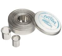 Ateco Plain Edge Round Cutters in Graduated Sizes, Stainless Steel, 11 Pc Set