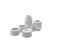 Ateco Universal Pastry Coupler and Cap Set | 7 Piece Set | Works with 250 Ateco Decorating Tubes Plus Tips from Other Brands