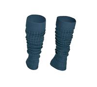 Ateena Cotton Leg Warmers, Rollable Warm and Comfortable Calves Undersuits, Ribbed Fancy Stylish, Extremely Nice Sports Gift, One Size, Jeans