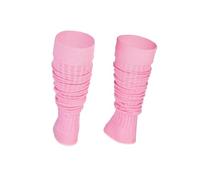 Ateena Cotton Leg Warmers, Rollable Warm and Comfortable Calves Undersuits, Ribbed Fancy Stylish, Extremely Nice Sports Gift, One Size,Pink
