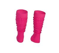 Ateena Cotton Leg Warmers, Rollable Warm and Comfortable Calves Undersuits, Ribbed Fancy Stylish, Extremely Nice Sports Gift, One Size, Amaranth