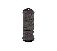 Ateena Wool Knit Long Leg Warmers for Women and Girls, Ankle Cuffs Heaters, Max Calves Circumference -17.6" (L/XL) Length-23.6", Dark grey