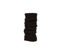 Ateena Wool Knit Long Leg Warmers for Women and Girls, Ankle Cuffs Heaters, Max Calves Circumference -17.6" (L/XL) Length-23.6", Black