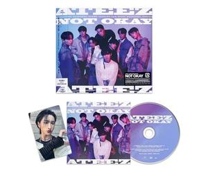 ATEEZ - 3rd JAPAN SINGLE [NOT OKAY] (Limited A Ver.) CD + Booklet + Photocard + 4 Extra Photocards