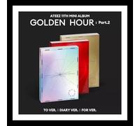 ATEEZ - ATEEZ GOLDEN HOUR : PART.2 (TO + DIARY + FOR - 3 Ver Set + Gift Card) K-POP SEALED