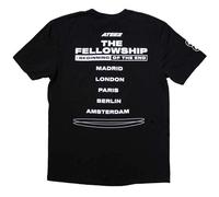 ATEEZ Fellowship Tour Euro Photo Logo T Shirt Official Unisex Black, Black, S
