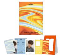 ATEEZ - [GOLDEN HOUR : Part.3] (POCAALBUM Ver. / Random) Photo Stand + Sticker + QR Card + User Guide + 2 Pin Badges + 4 Extra Photocards