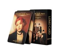 ATEEZ lomo Cards 55 Pcs ATEEZ New Album GOLDEN HOUR : Part.1 lomo Cards ATEEZ Post Cards ateez photocards Set