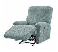 ATEK 1 Seater Recliner Chair Covers, Stretch Recliner Slipcover Bean Green