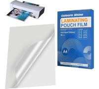 ATEK 100 Pack Laminating Pouches A4 Sheets 75 Micron Clear Glossy Finish Full Photos Protection Waterproof Bags Pouch Home Office Atek Clear