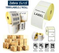 Atek 1000 Direct Thermal Labels 76X39mm 25mm Core For Zebra Gk420D Zd220 Zd230 Zd421