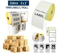 Atek 1000 Direct Thermal Labels 76X51mm 25mm Core For Zebra Gk420D Zd220 Zd230