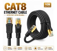 Atek 10M Cat8 Rj45 Network Ethernet Cable 40Gbps Black