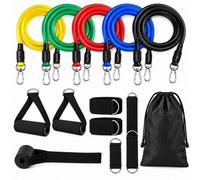 Atek 13 Piece Resistance Band Set Home Gym Fitness Workout Exercise Kit