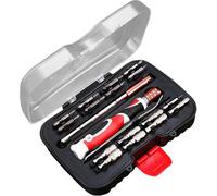 ATEK 19 Pcs Precision Screwdriver Set With Magnetic Tips, Phillips Flat Torx Hex Repair Tool Kit For Electronics And Mobile Phones