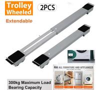 ATEK 2 Pcs Adjustable Appliance Rollers, Furniture Moving Castor Wheels For Washing Machines, Fridges, Dishwashers, And Tumble Dryers