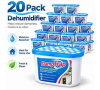 Atek 20 Pack 500Ml Moisture Absorber Dehumidifier Damp Condensation Traps