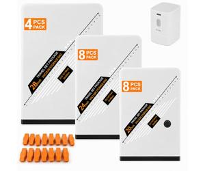 ATEK 20 Pack Vacuum Storage Bags with Electric Pump, Space Saver Bags | 3 Sizes, USB-C Pump, Up to 70% Space Saving, Reusable P PE, Clothes & Bedding Storage, Secure Zip & Valve