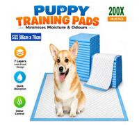 Atek 200 Pack Large Puppy Training Pads 70X86Cm Super Absorbent Dog Wee Mats