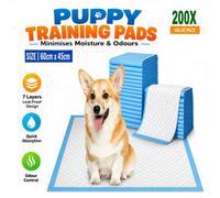 Atek 200 Pack Puppy Training Pads 60X45Cm Super Absorbent Dog Toilet Wee Mats