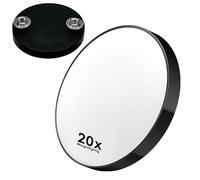 ATEK 20X Magnifying Mirror with Strong Suction Mount, Close-Up Makeup Mirrors for Tweezing, Shaving & Beauty Detail, Portable Travel Magnified Mirror for Bathroom & Dressing Table